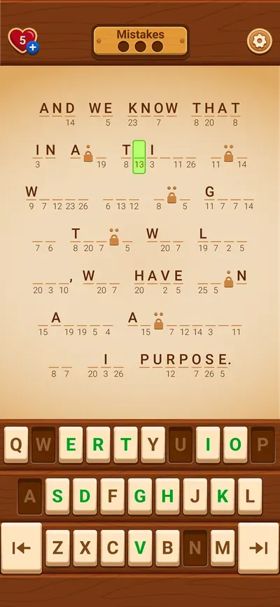 Bible verse puzzle gameplay