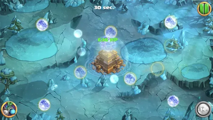 Magic Siege ice battle