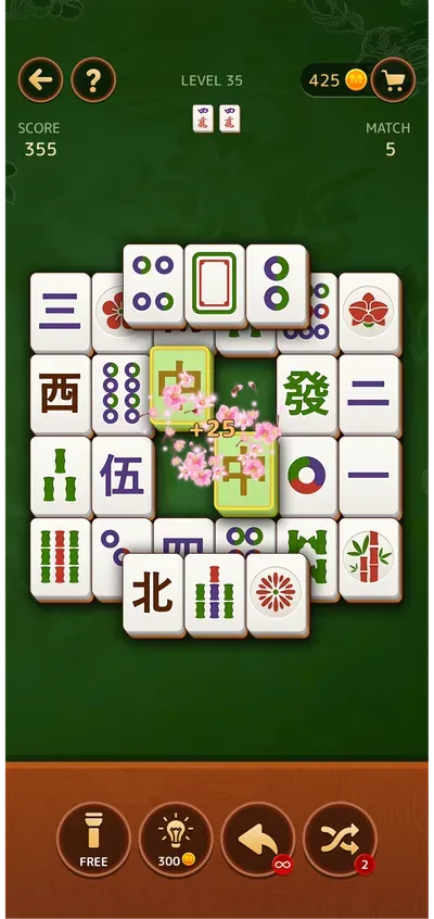 Mahjong solitaire gameplay