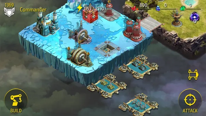 Strategy game battle scene